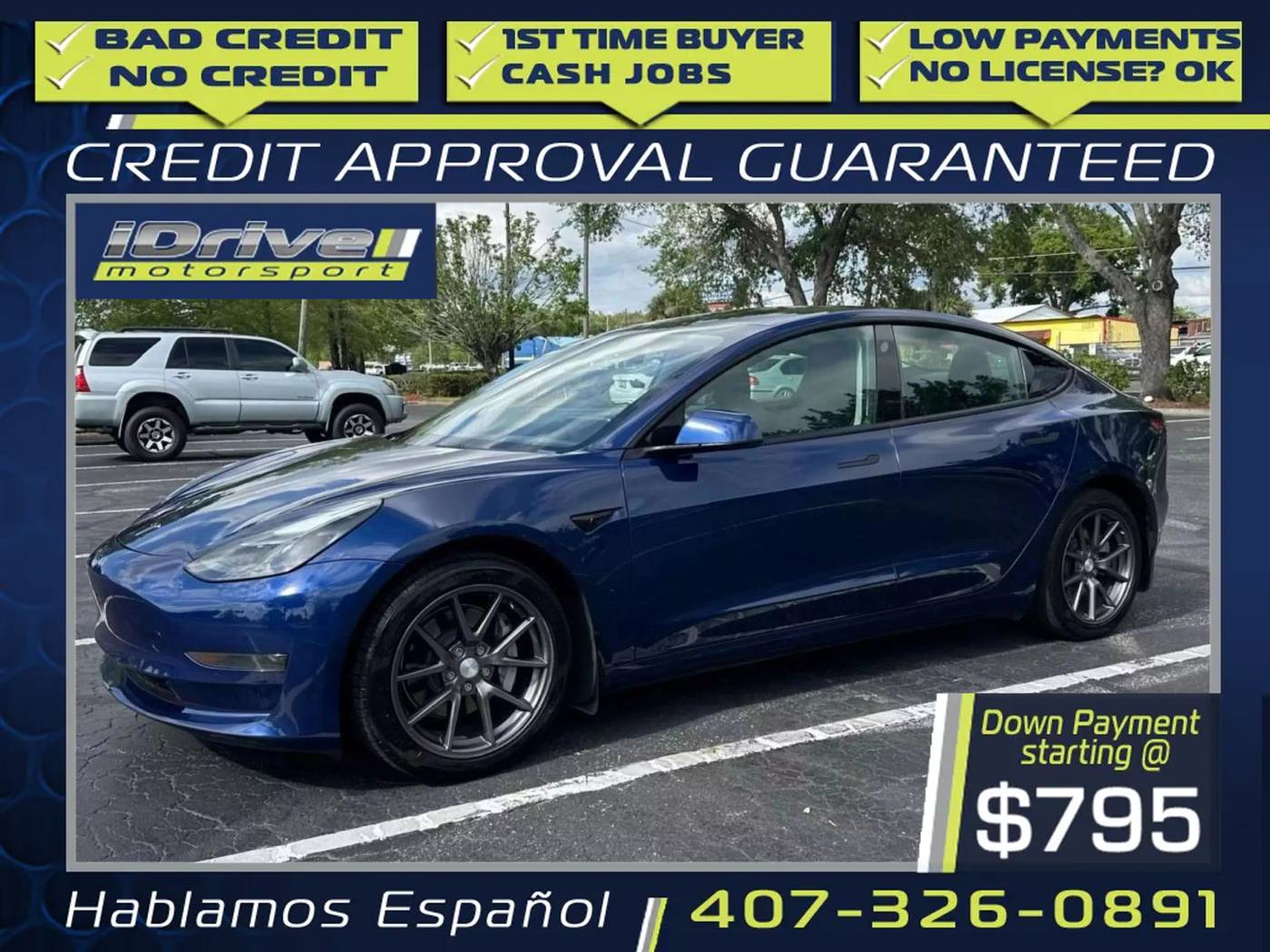 2022 Tesla Model 3 Standard Range Plus — Sedan — 80,693 mi — Orlando, FL