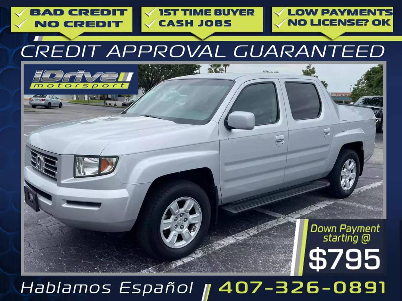 2006 Honda Ridgeline RTL — Pickup Truck — 179,112 mi — Orlando, FL
