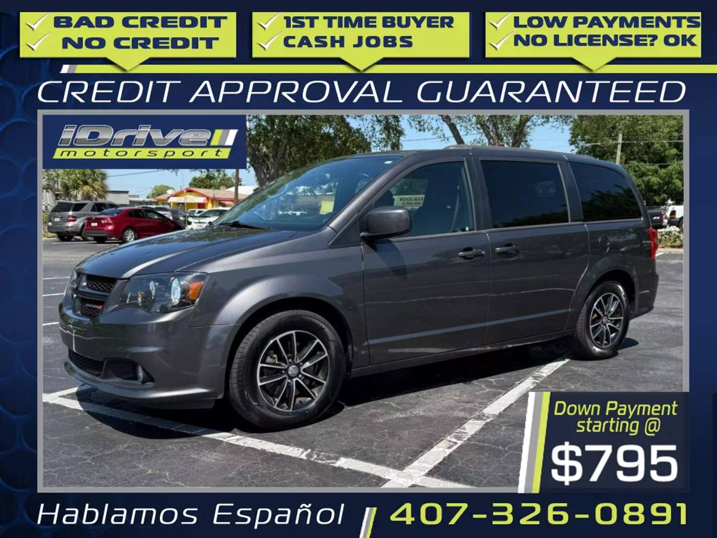 2018 Dodge Grand Caravan GT — Minivan — 134,425 mi — Orlando, FL