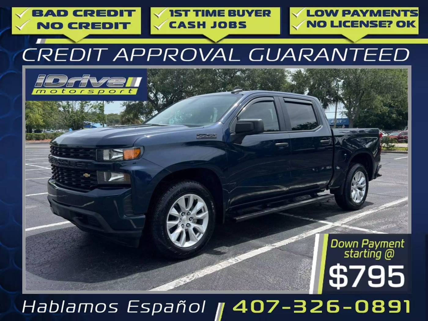 2021 Chevrolet Silverado 1500 Custom — Pickup Truck — 126,568 mi — Orlando, FL