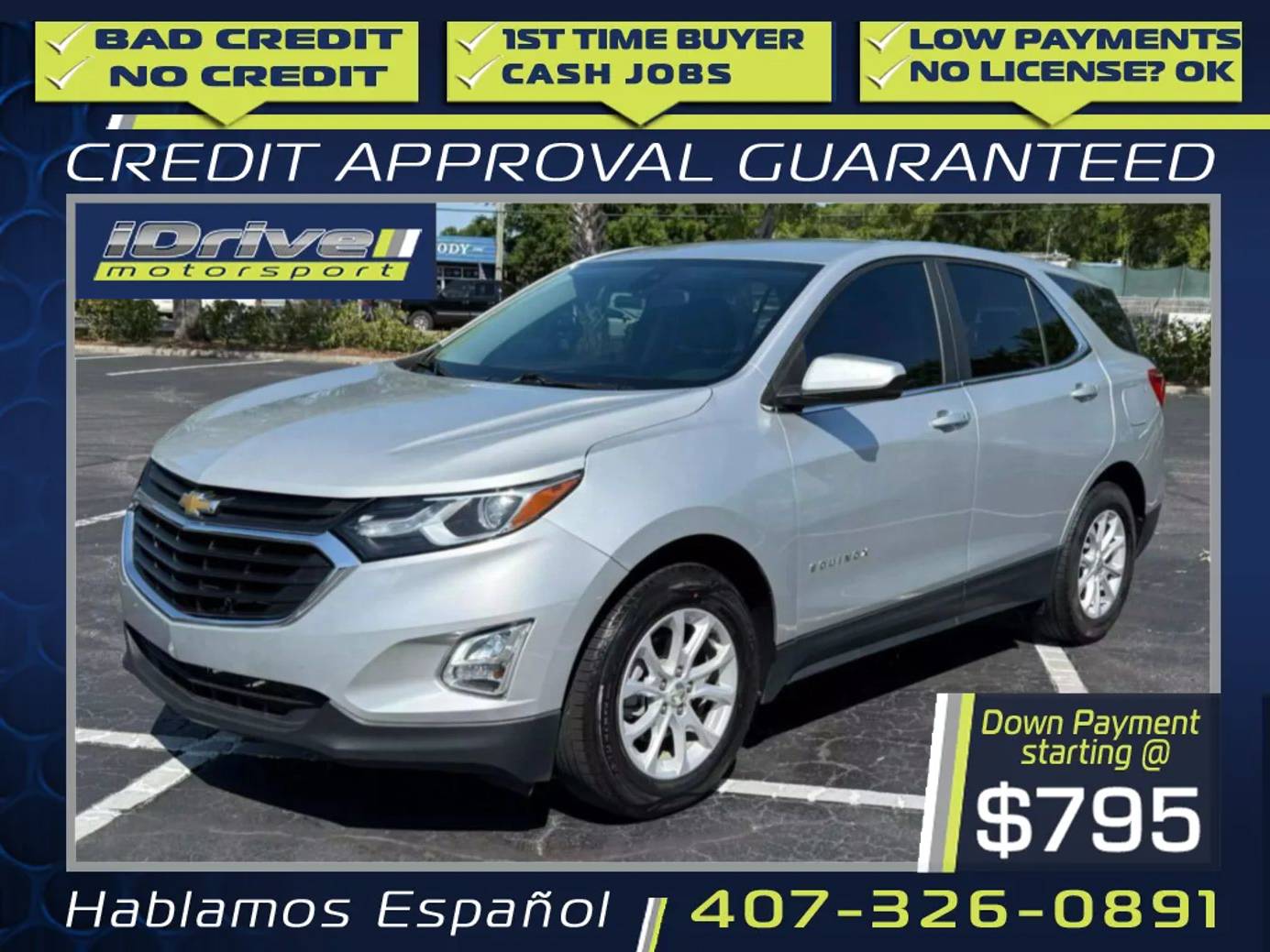 2021 Chevrolet Equinox LT — SUV — 57,771 mi — Orlando, FL