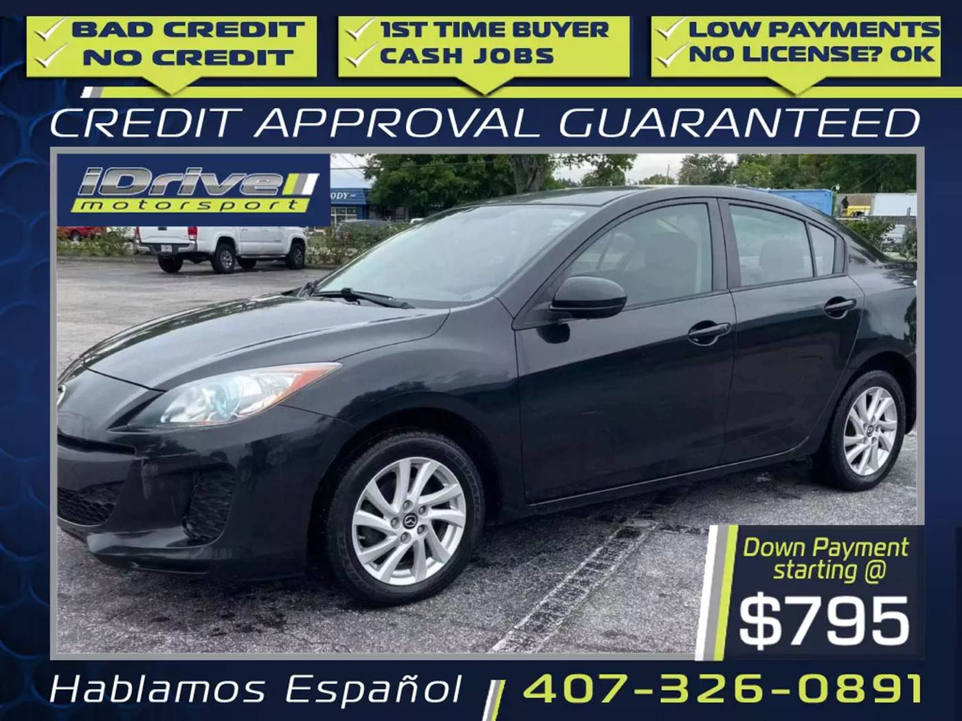 2013 Mazda Mazda3 i Touring — Sedan — 151,694 mi — Orlando, FL