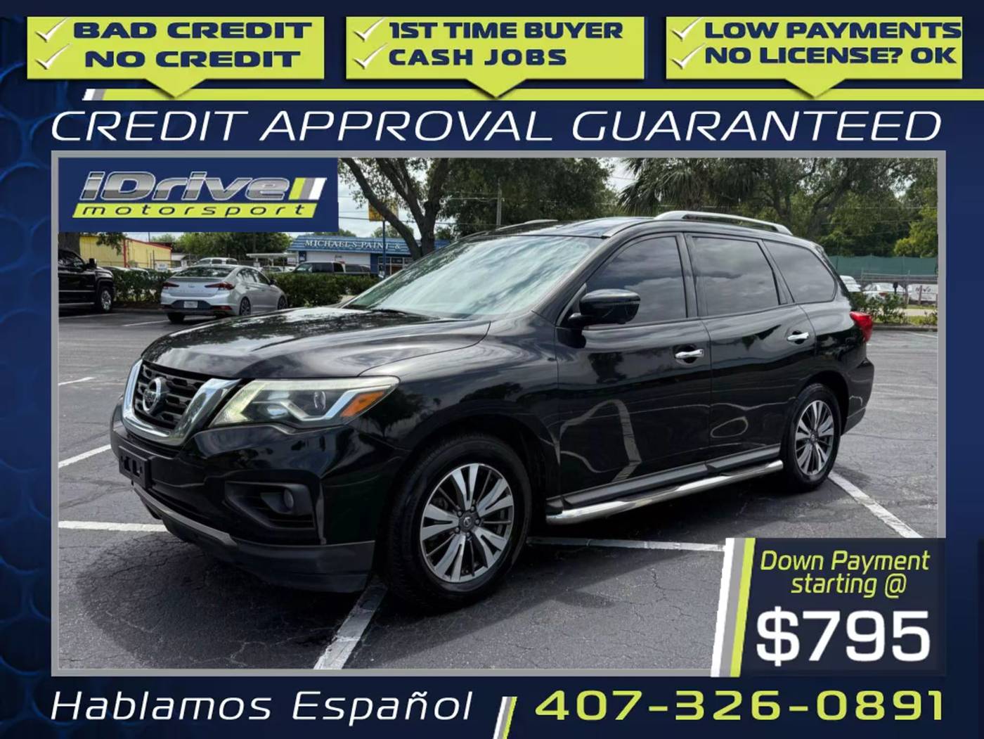 2018 Nissan Pathfinder SL — SUV — 189,618 mi — Orlando, FL