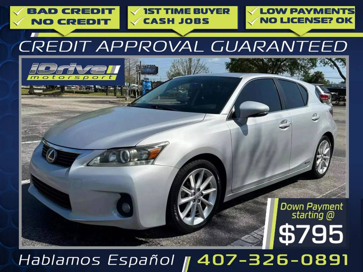 2011 Lexus CT CT 200h — Hatchback — 208,617 mi — Orlando, FL
