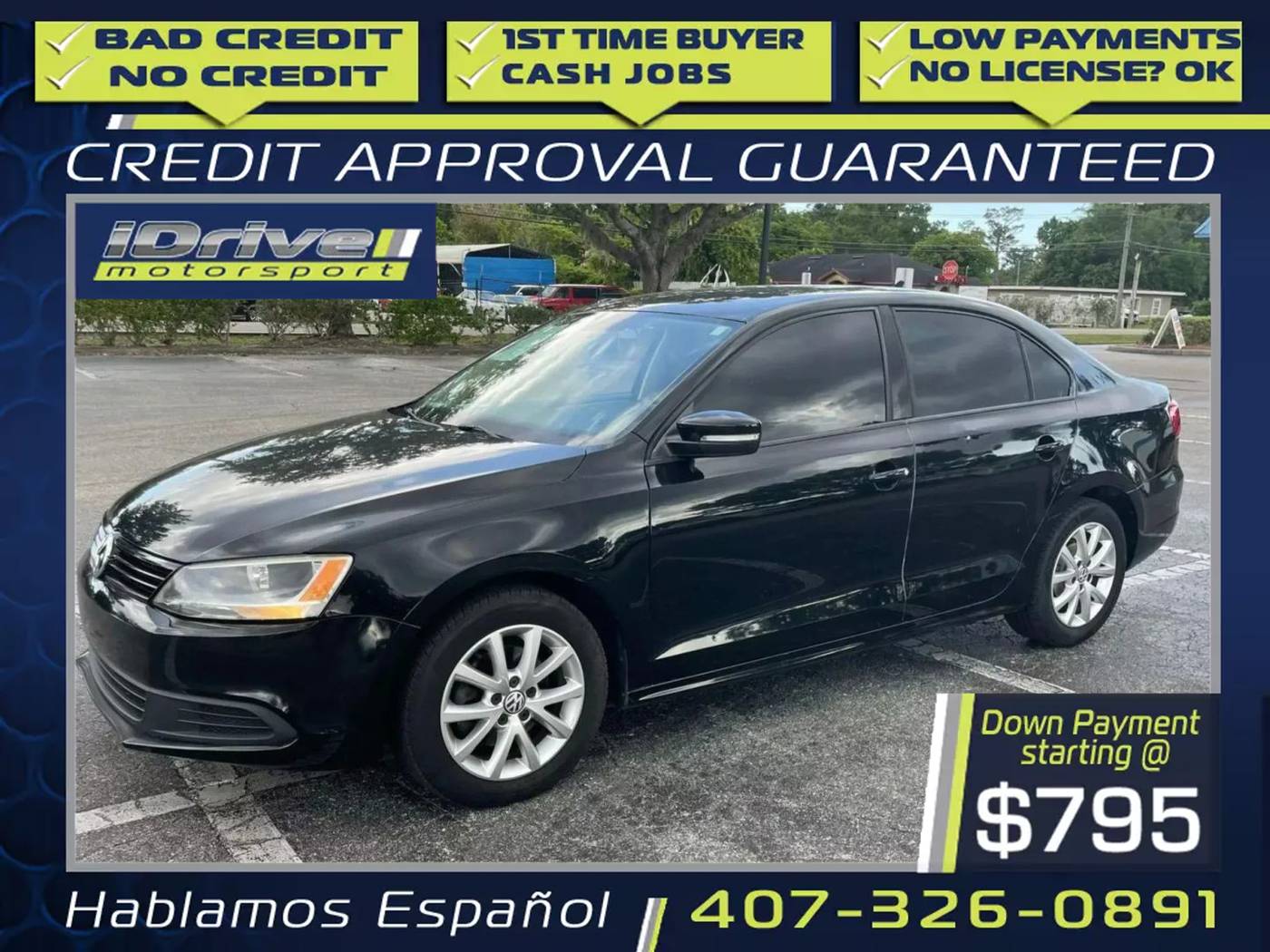 2011 Volkswagen Jetta SE — Sedan — 175,538 mi — Orlando, FL