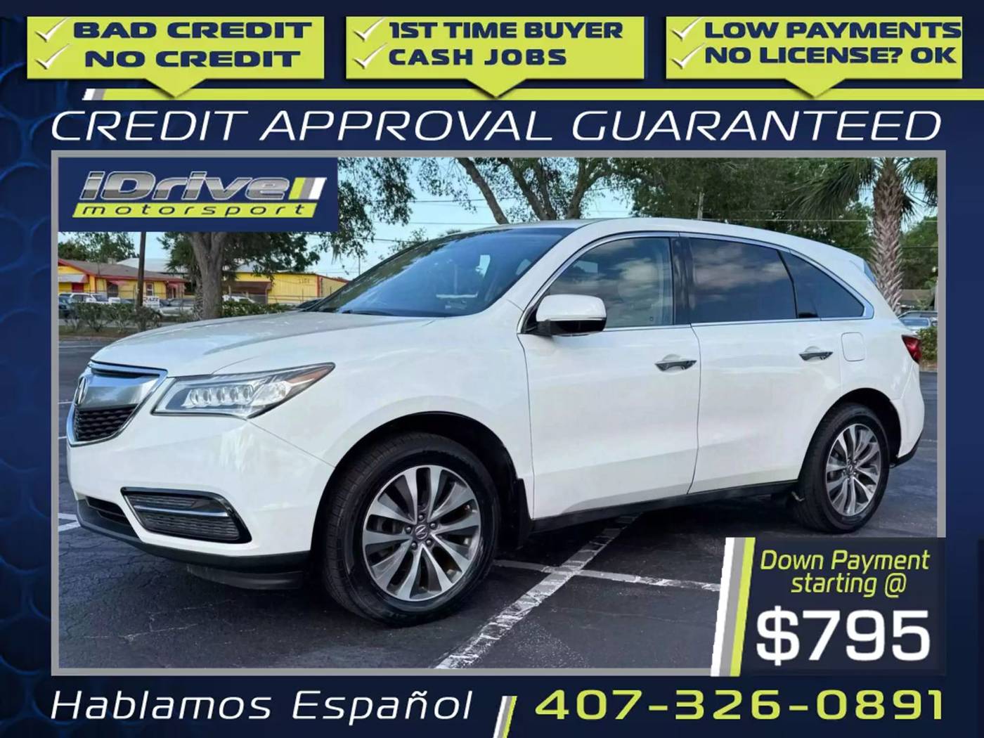 2016 Acura MDX Technology Package — SUV — 179,000 mi — Orlando, FL