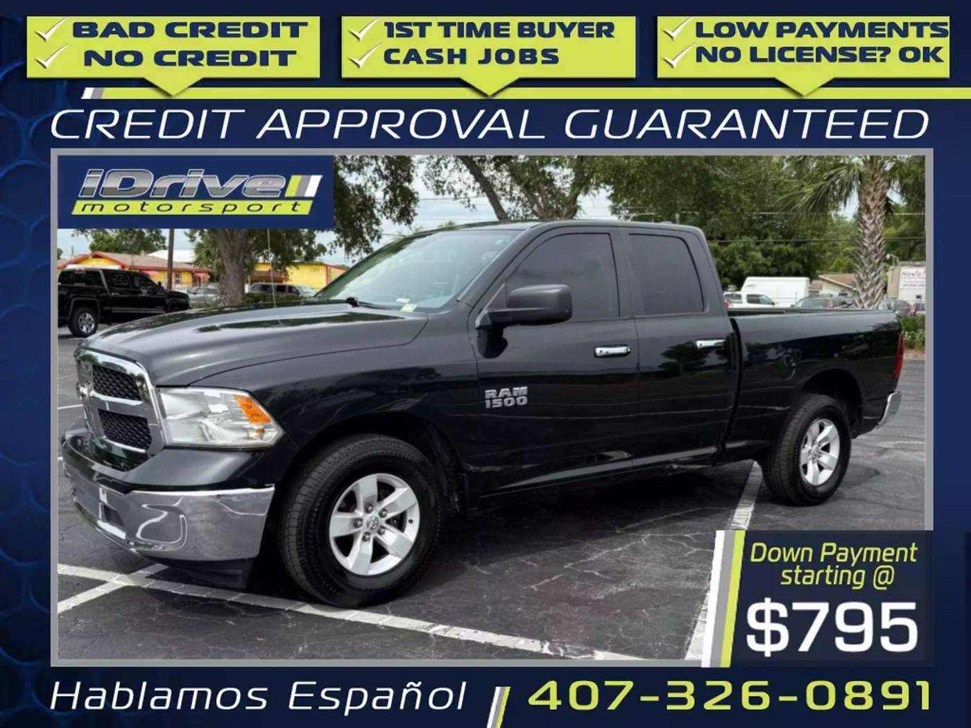 2018 Ram 1500 SLT — Pickup Truck — 130,288 mi — Orlando, FL