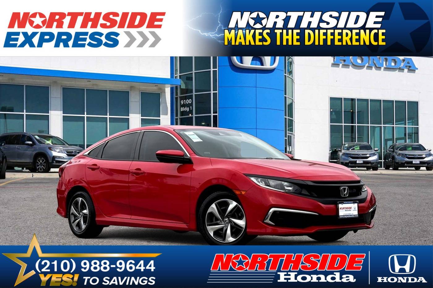 2021 Honda Civic LX — Sedan — 28,510 mi — Fort Hancock, TX