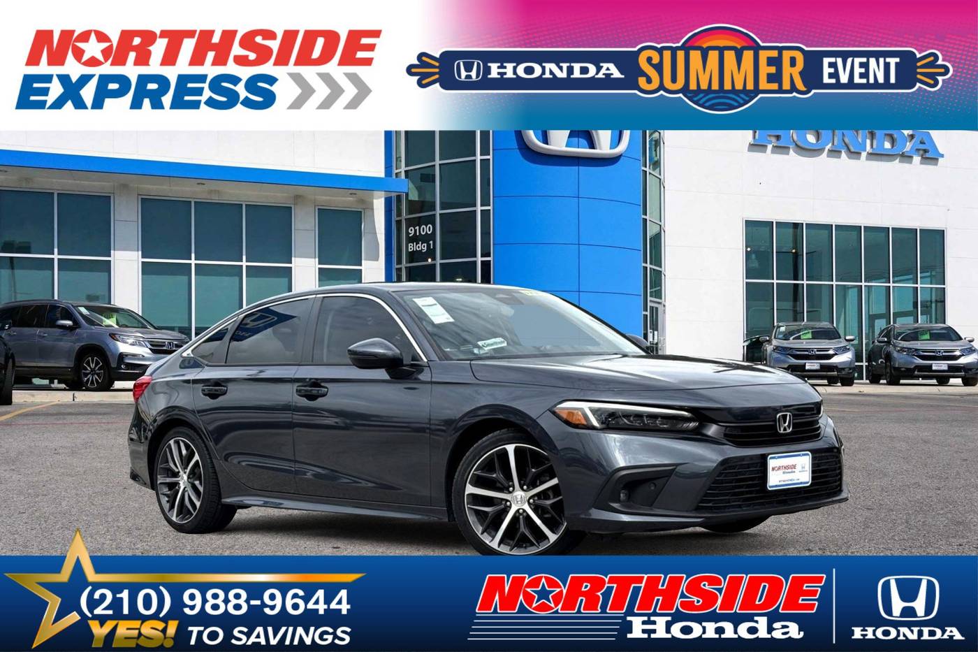 2023 Honda Civic Touring — Sedan — 13,703 mi — Fort Hancock, TX