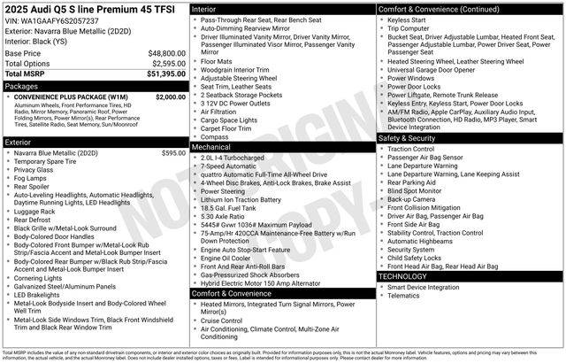 2025 Audi Q5 Premium — SUV — 5 mi — Annapolis, MD