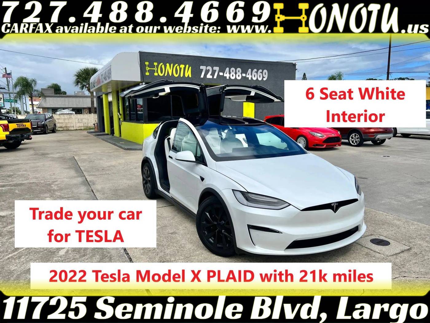 2022 Tesla Model X Plaid — SUV — 20,984 mi — Largo, FL
