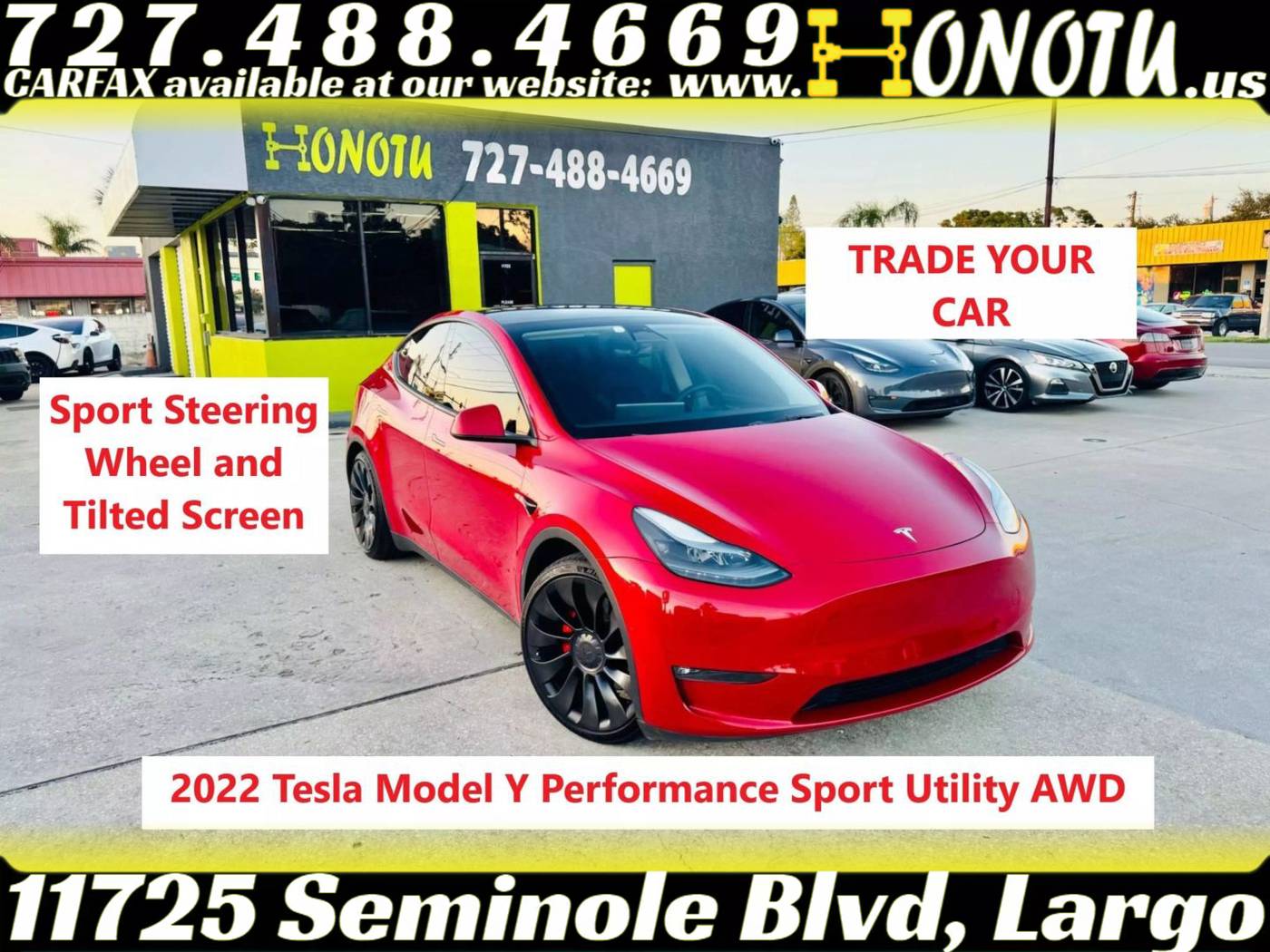 2022 Tesla Model Y Performance — SUV — 46,500 mi — Largo, FL