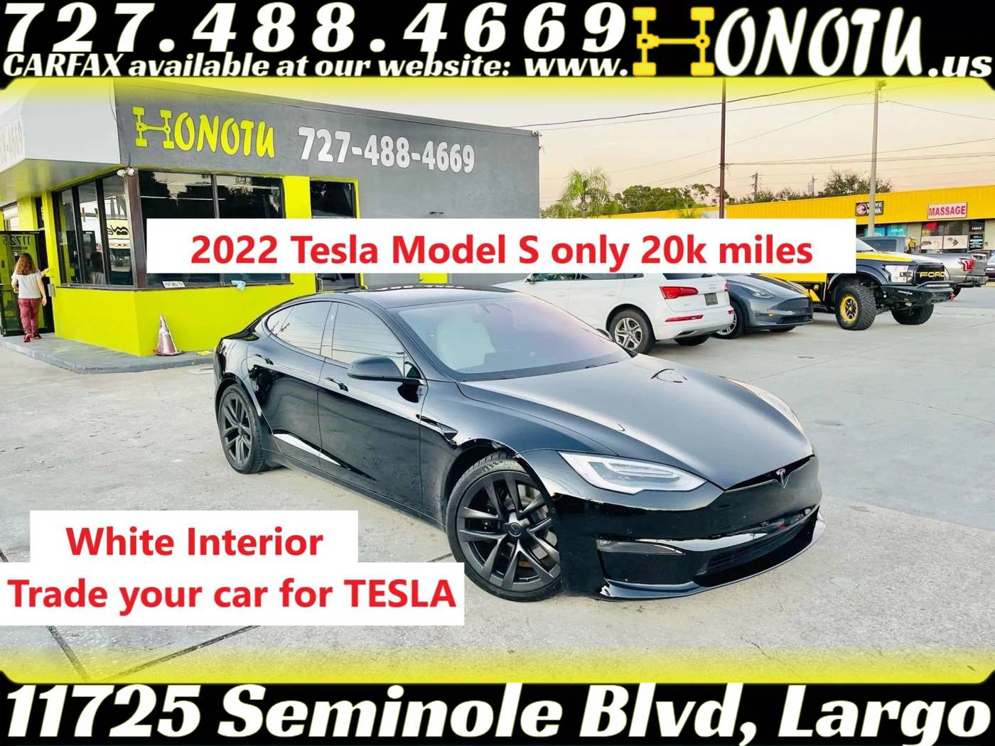2022 Tesla Model S Long Range — Hatchback — 20,776 mi — Largo, FL