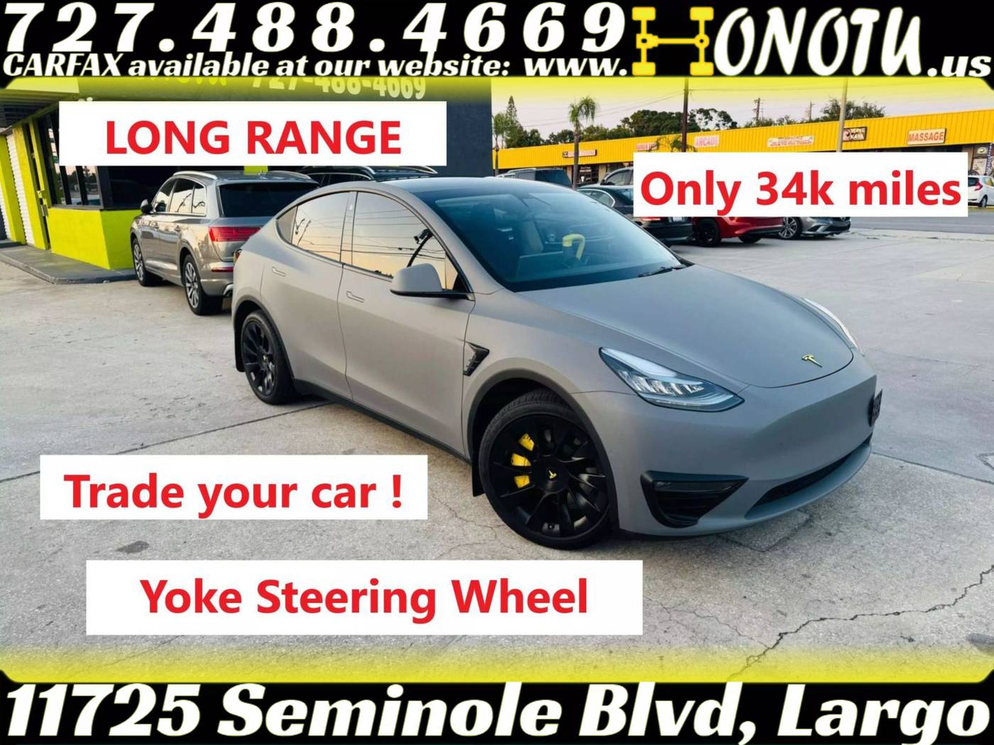 2021 Tesla Model Y Long Range — SUV — 34,758 mi — Largo, FL