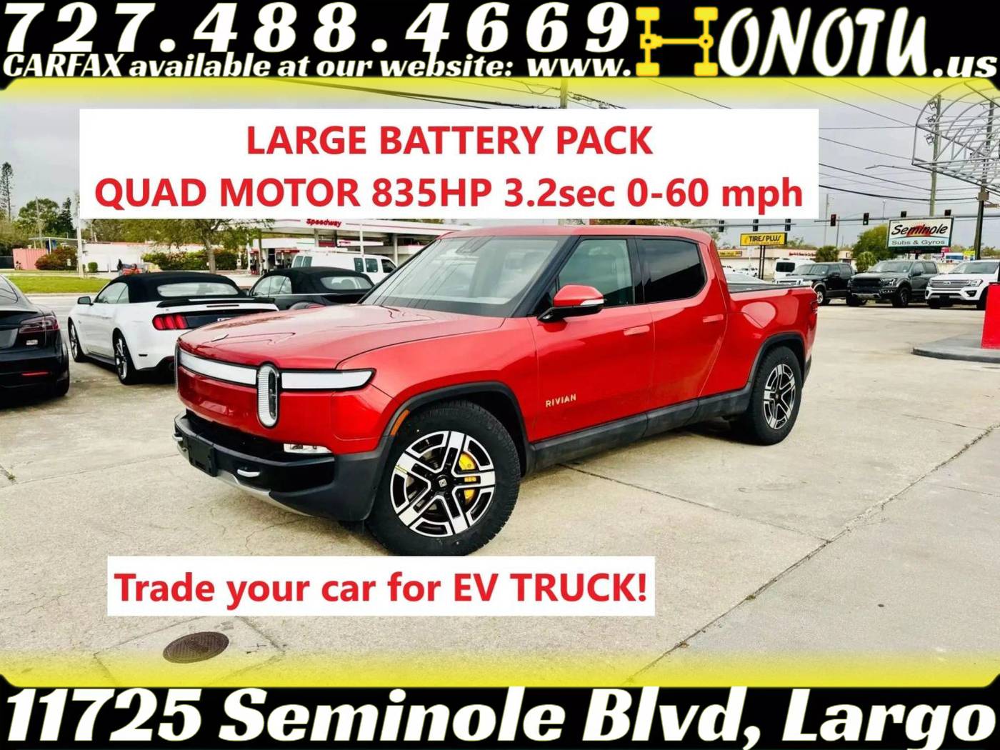 2022 Rivian R1T Adventure Package — Pickup Truck — 18,712 mi — Largo, FL