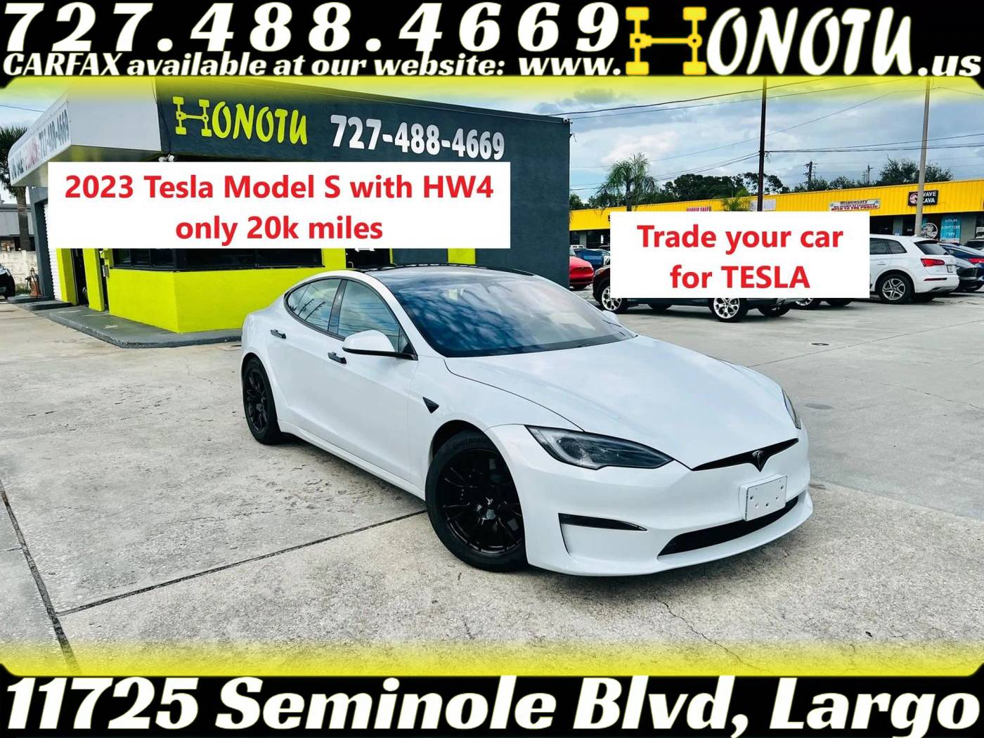 2023 Tesla Model S Standard Range — Hatchback — 20,441 mi — Largo, FL