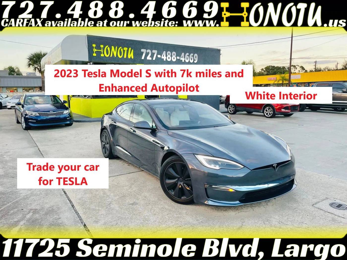 2023 Tesla Model S Standard Range — Hatchback — 6,767 mi — Largo, FL