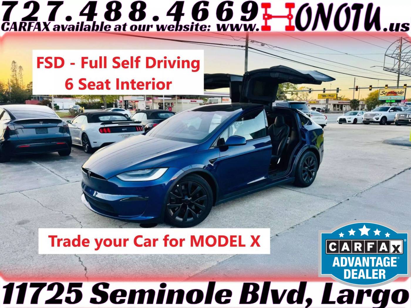 2022 Tesla Model X AWD — SUV — 70,142 mi — Largo, FL