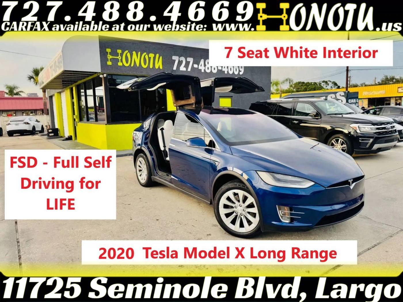 2020 Tesla Model X Long Range — SUV — 70,317 mi — Largo, FL