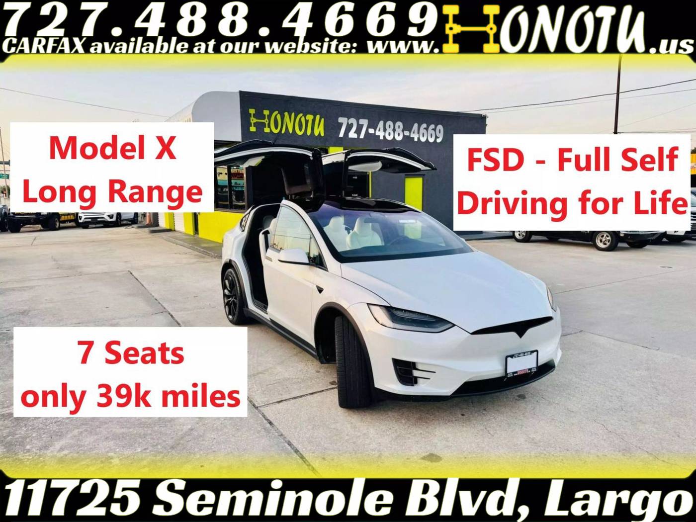 2019 Tesla Model X Long Range — SUV — 39,480 mi — Largo, FL