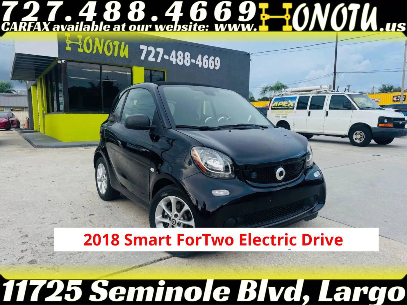 2018 smart fortwo electric drive Pure — Coupe — 26,895 mi — Largo, FL