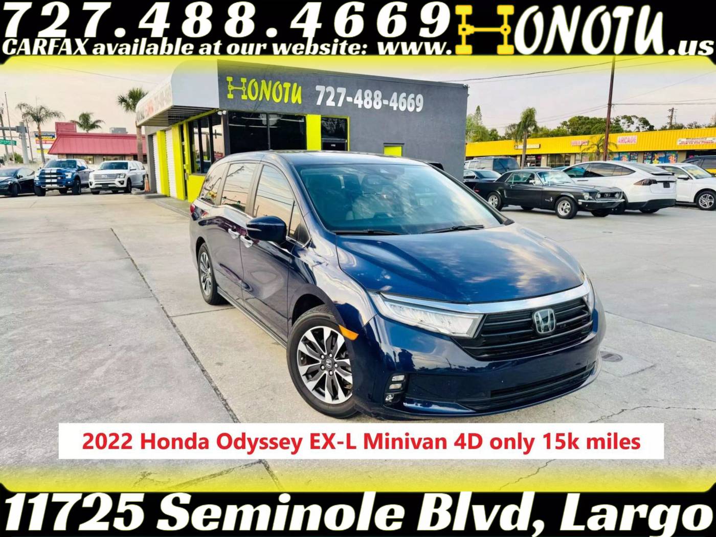 2022 Honda Odyssey EX-L — Minivan — 14,991 mi — Largo, FL