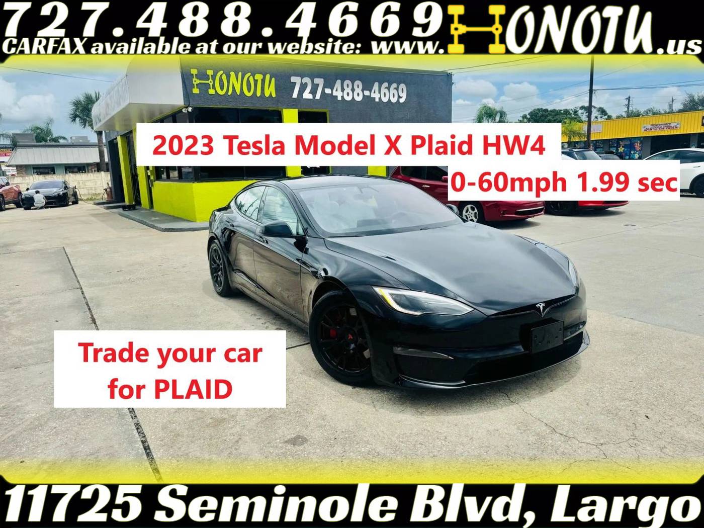 2023 Tesla Model S Plaid — Hatchback — 19,785 mi — Largo, FL
