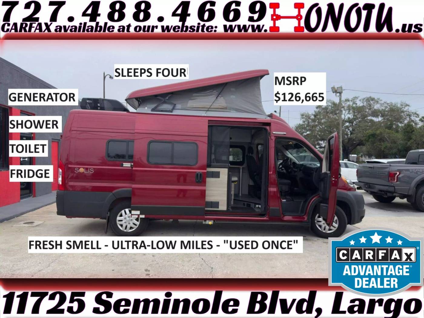 2021 Ram ProMaster Cargo Van 3500 — Cargo Van — 4,102 mi — Largo, FL