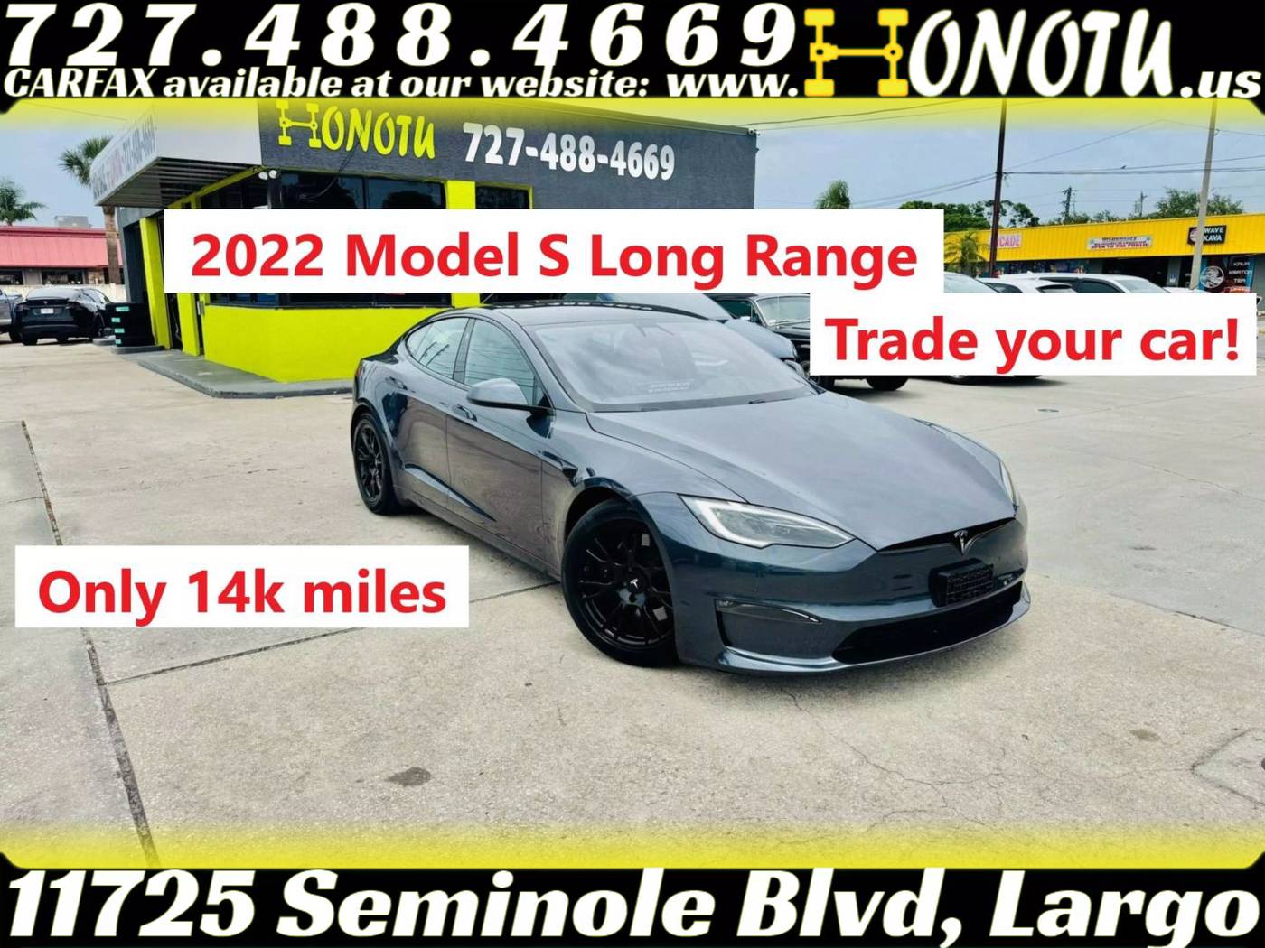 2022 Tesla Model S Long Range — Hatchback — 14,568 mi — Largo, FL