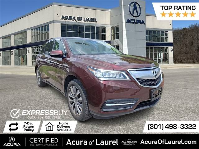 2016 Acura MDX Technology with Entertainment Package — SUV — 150,832 mi — Laurel, MD