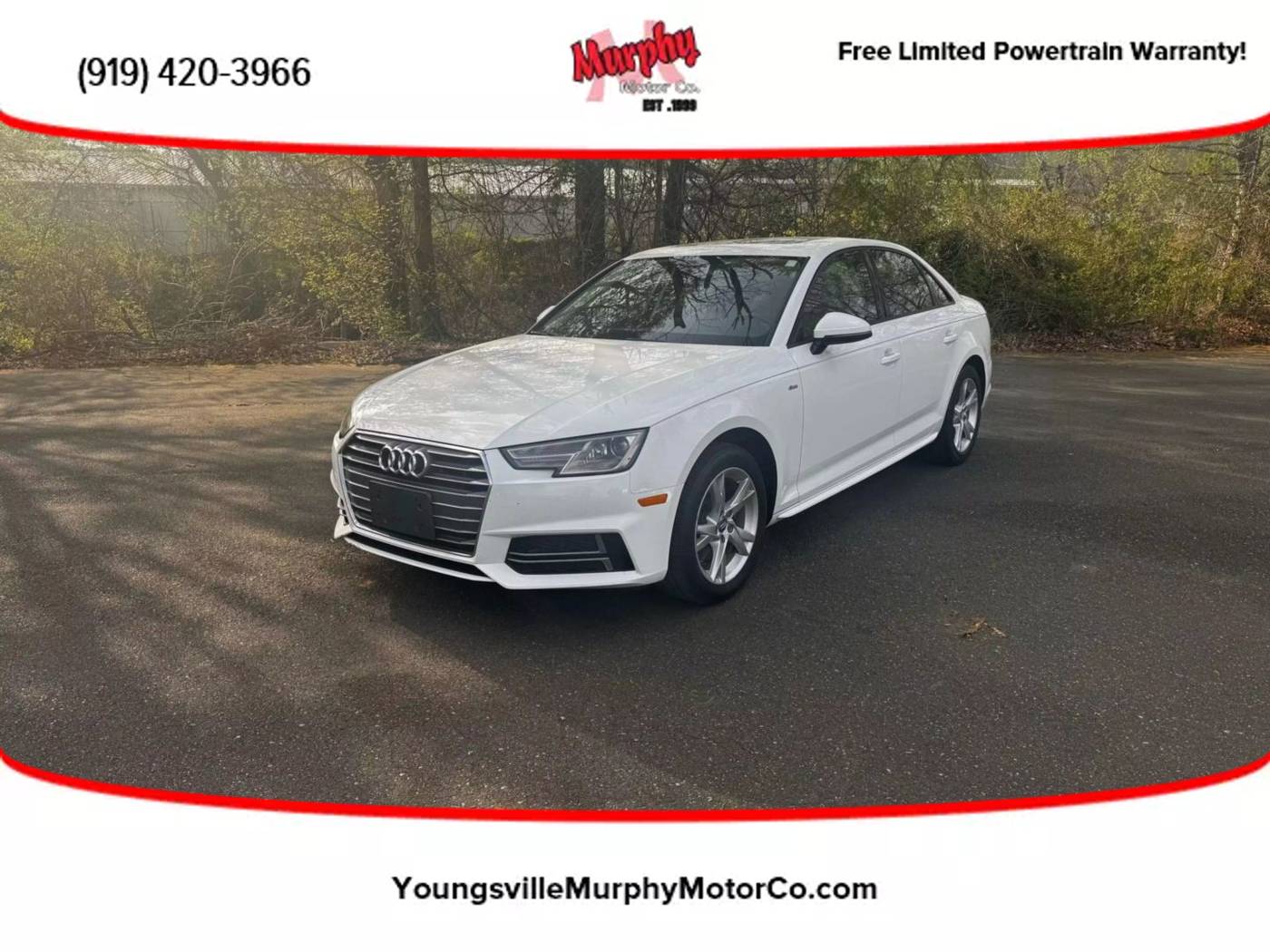 2018 Audi A4 ultra Premium — Sedan — 68,635 mi — Youngsville, NC