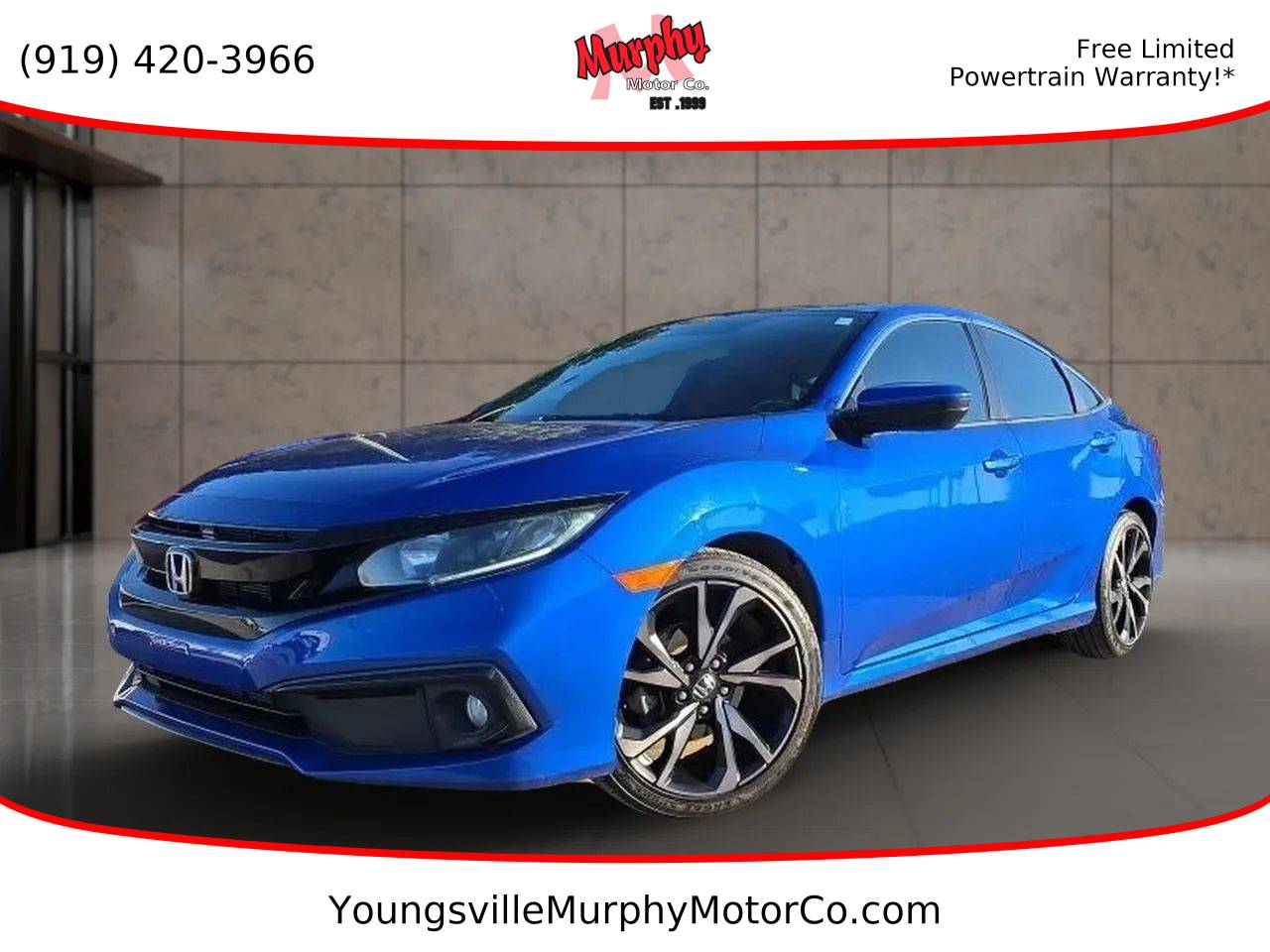 2019 Honda Civic Sport — Sedan — 70,167 mi — Youngsville, NC