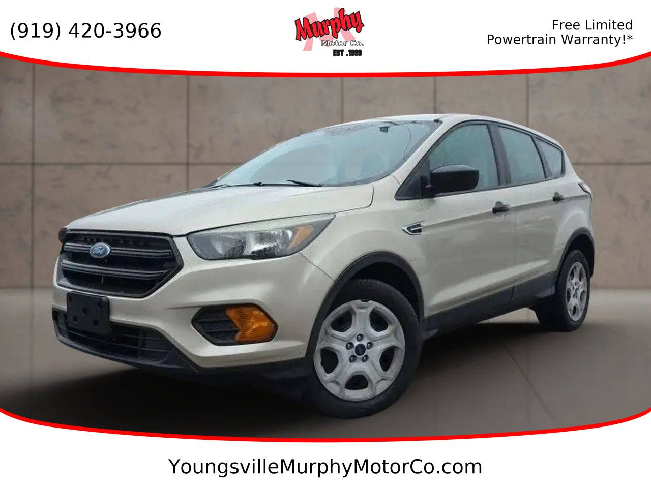 2018 Ford Escape S — SUV — 58,637 mi — Youngsville, NC