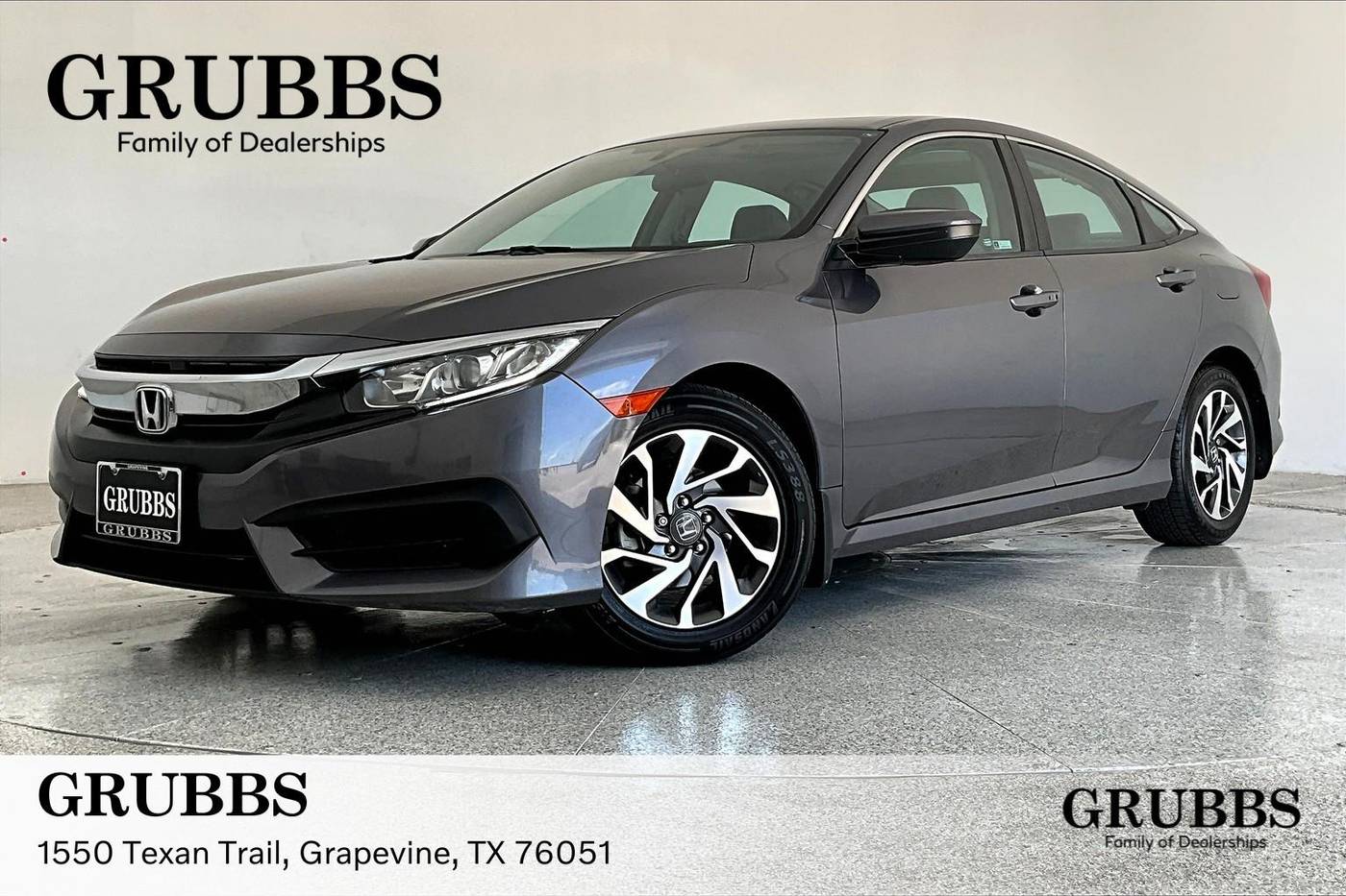 2018 Honda Civic EX — Sedan — 165,529 mi — Grapevine, TX