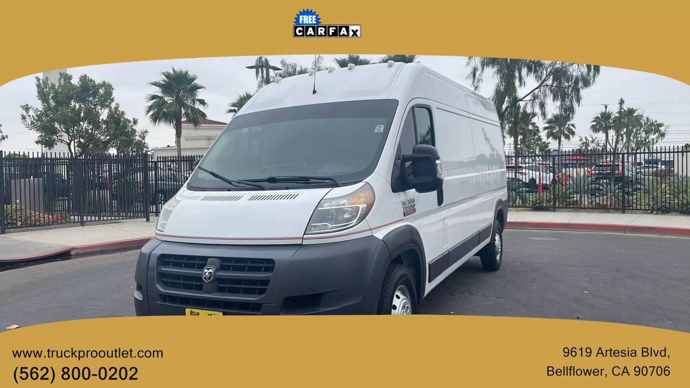 2016 Ram ProMaster Cargo Van 3500 — Cargo Van — 99,359 mi — Bellflower, CA