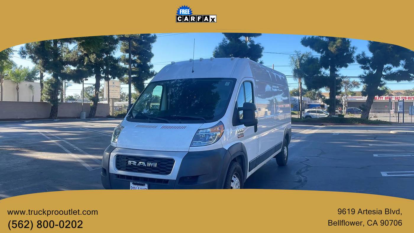 2019 Ram ProMaster Cargo Van 2500 — Cargo Van — 145,932 mi — Bellflower, CA