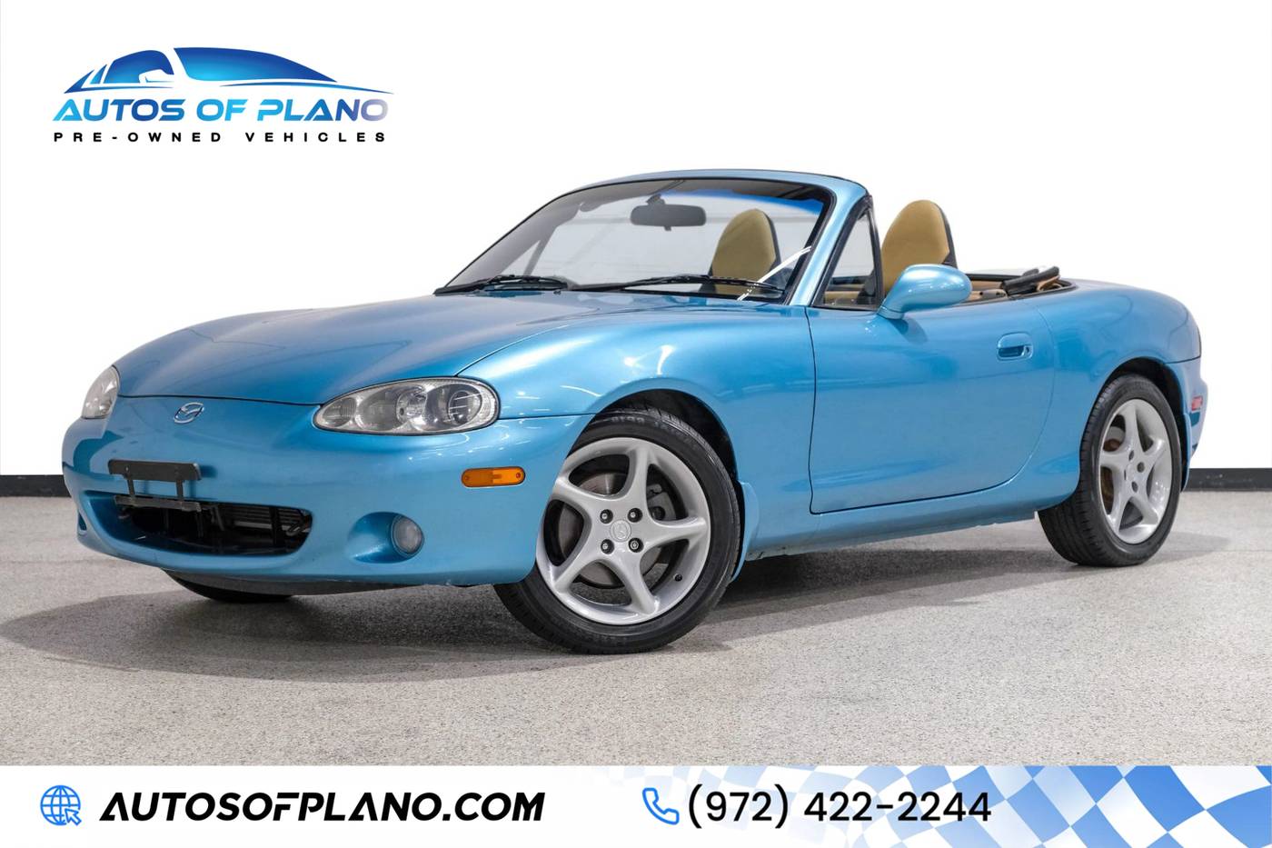 2002 Mazda MX-5 Miata Cloth — Convertible — 122,718 mi — Plano, TX