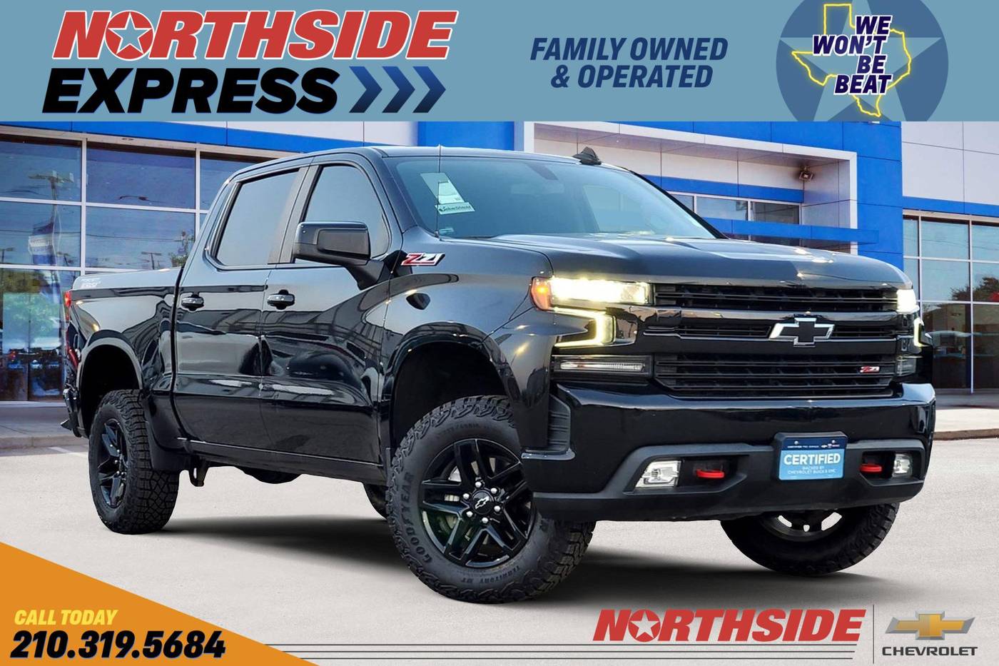 2021 Chevrolet Silverado 1500 LT Trail Boss — Pickup Truck — 52,598 mi — San Antonio, TX