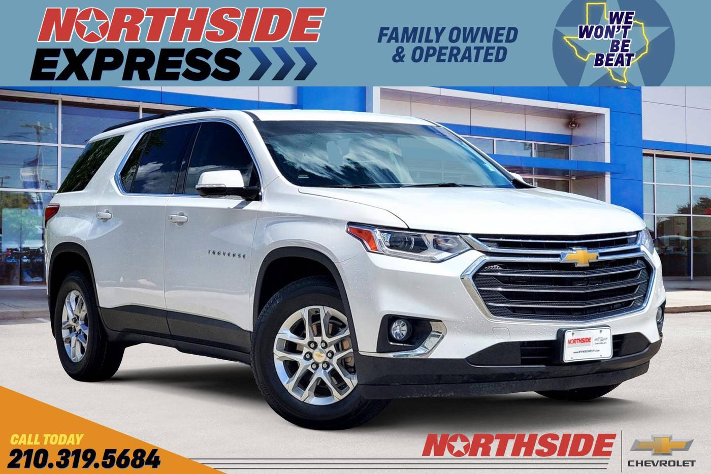 2019 Chevrolet Traverse LT Cloth — SUV — 44,337 mi — san antonio, TX