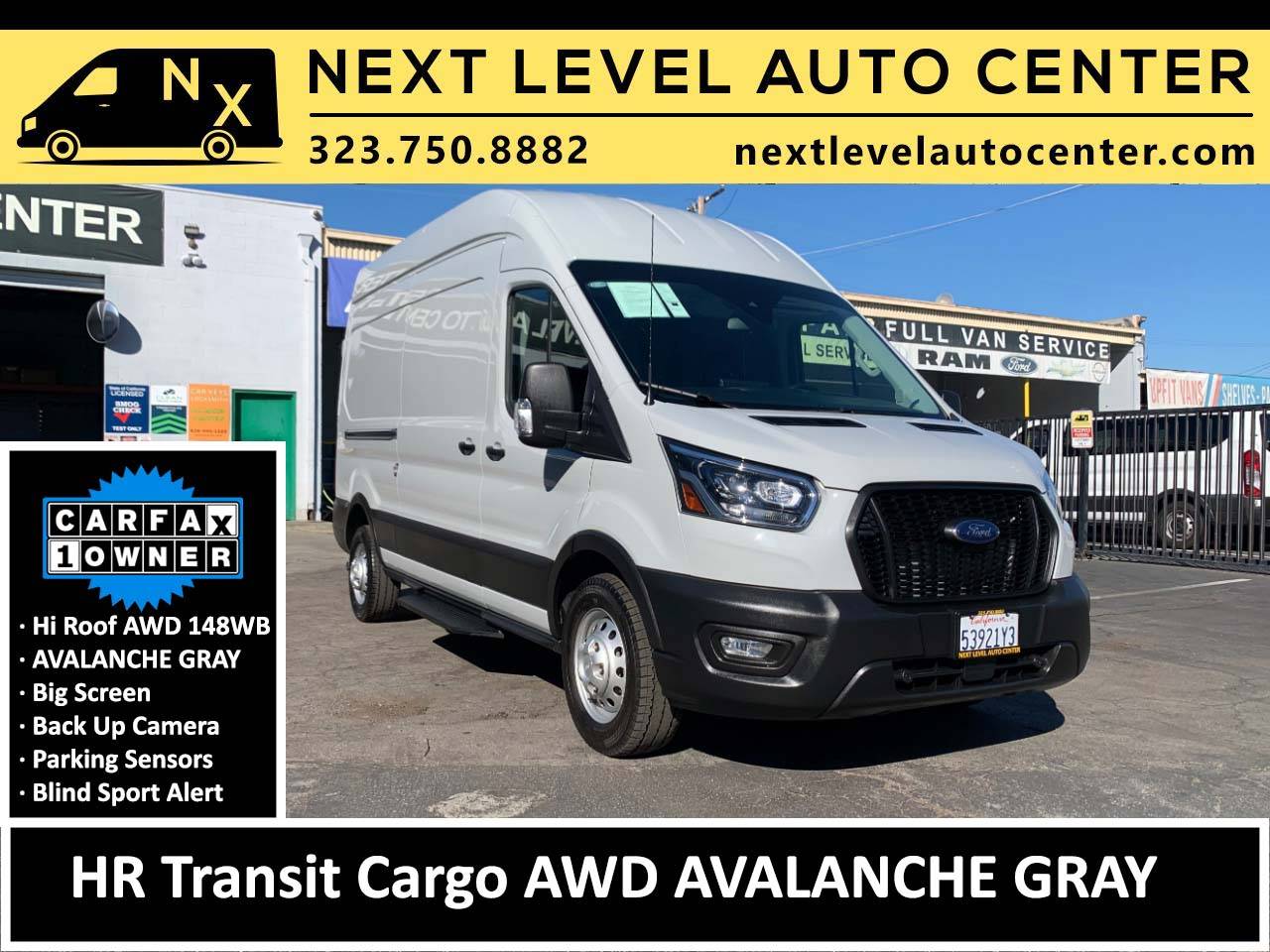 2023 Ford Transit Cargo Van T-350 — Cargo Van — 8,013 mi — Long Beach, CA