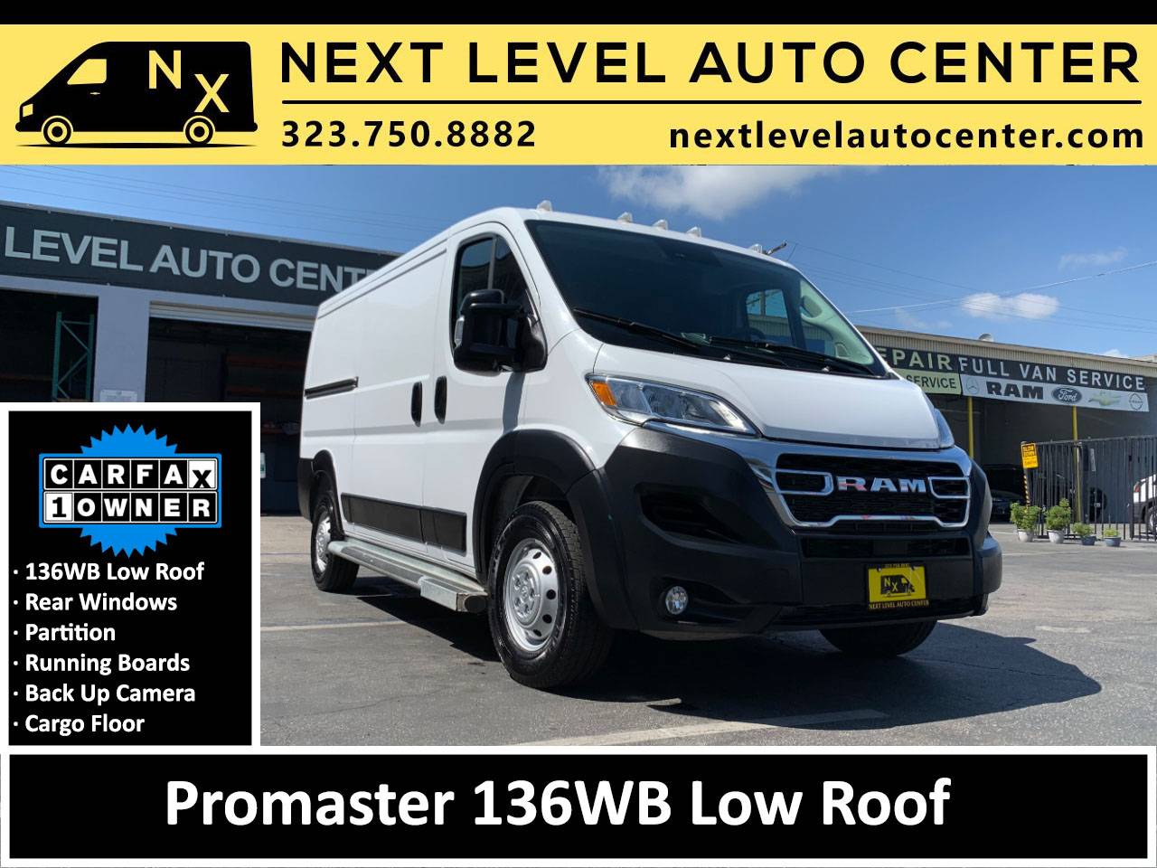2023 Ram ProMaster Cargo Van 2500 — Cargo Van — 17,385 mi — Long Beach, CA