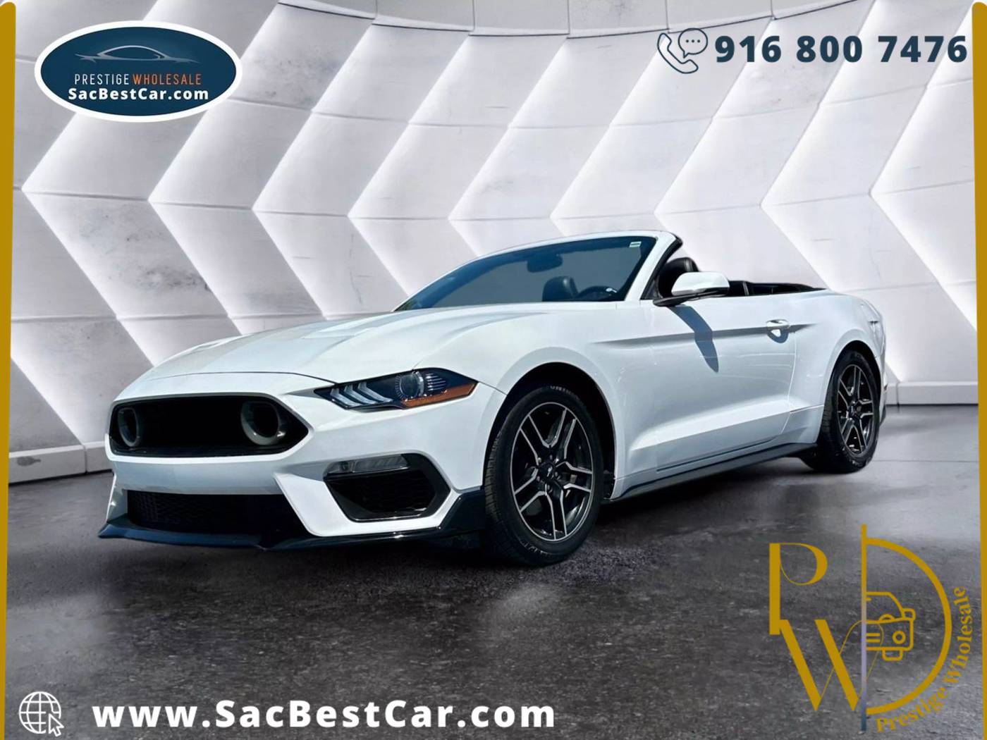 2019 Ford Mustang EcoBoost Premium — Convertible — 109,538 mi — Sacramento, CA