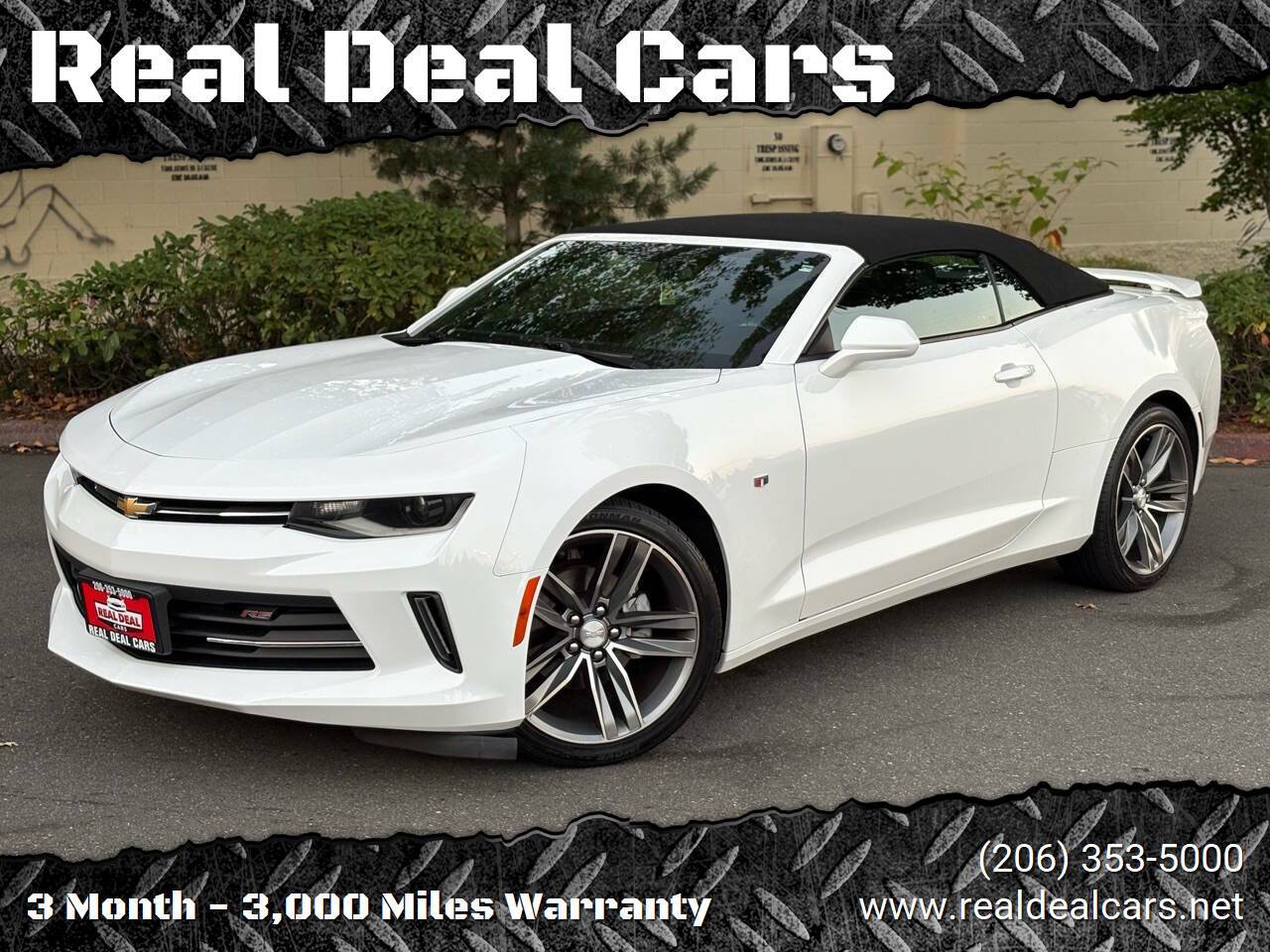 2016 Chevrolet Camaro 1LT — Convertible — 104,139 mi — Everett, WA