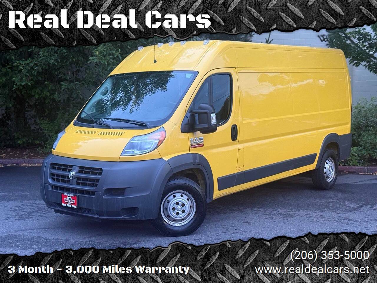 2018 Ram ProMaster Cargo Van 2500 — Cargo Van — 107,815 mi — Everett, WA