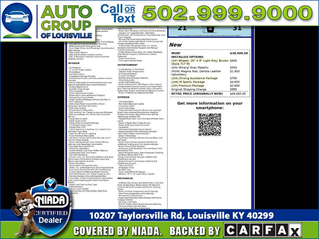 2018 BMW X2 28i — SUV — 89,179 mi — Louisville, KY