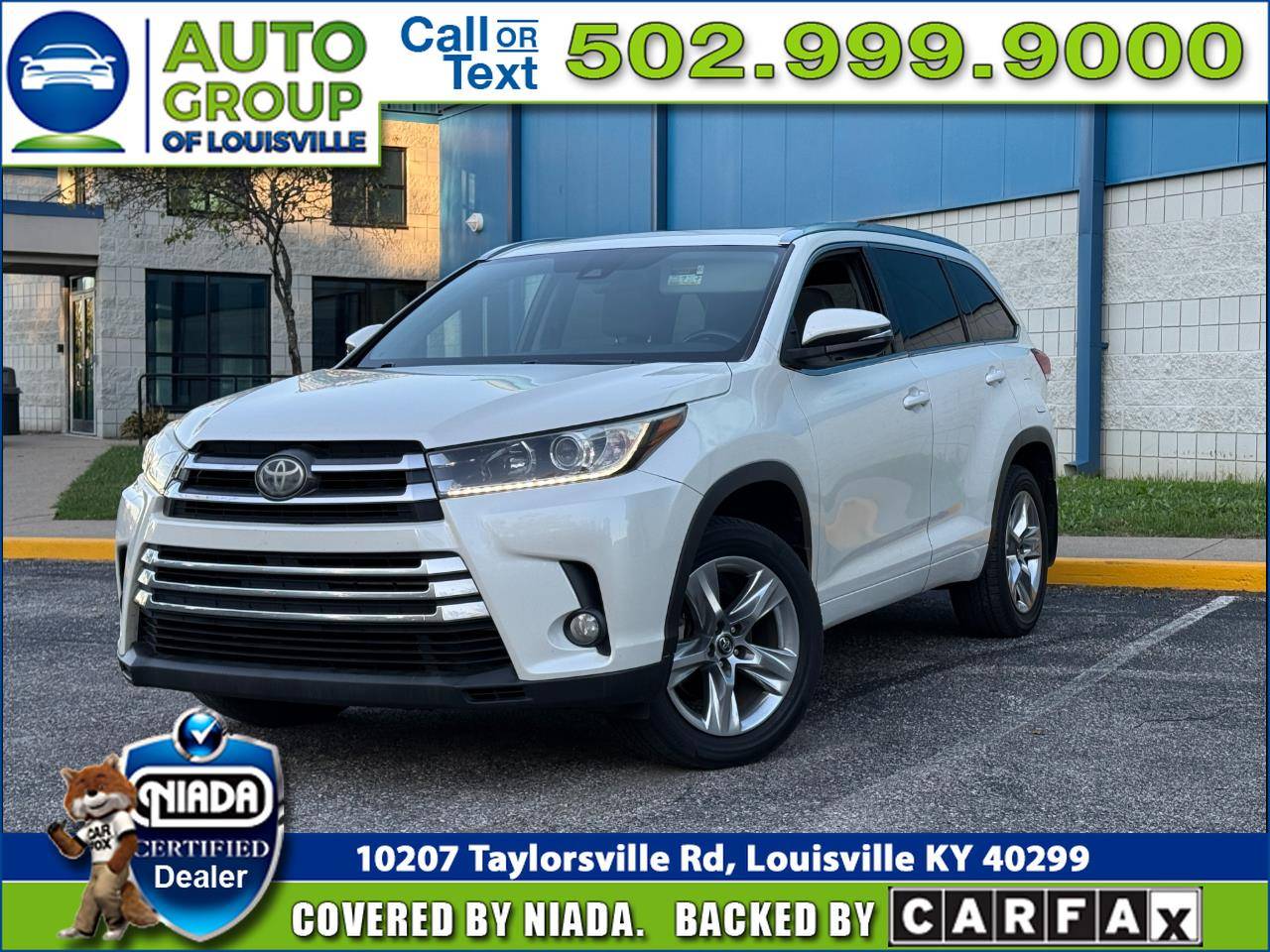 2017 Toyota Highlander Limited — SUV — 121,987 mi — Louisville, KY