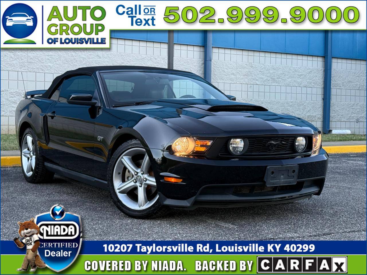 2010 Ford Mustang GT Premium — Convertible — 62,123 mi — Louisville, KY