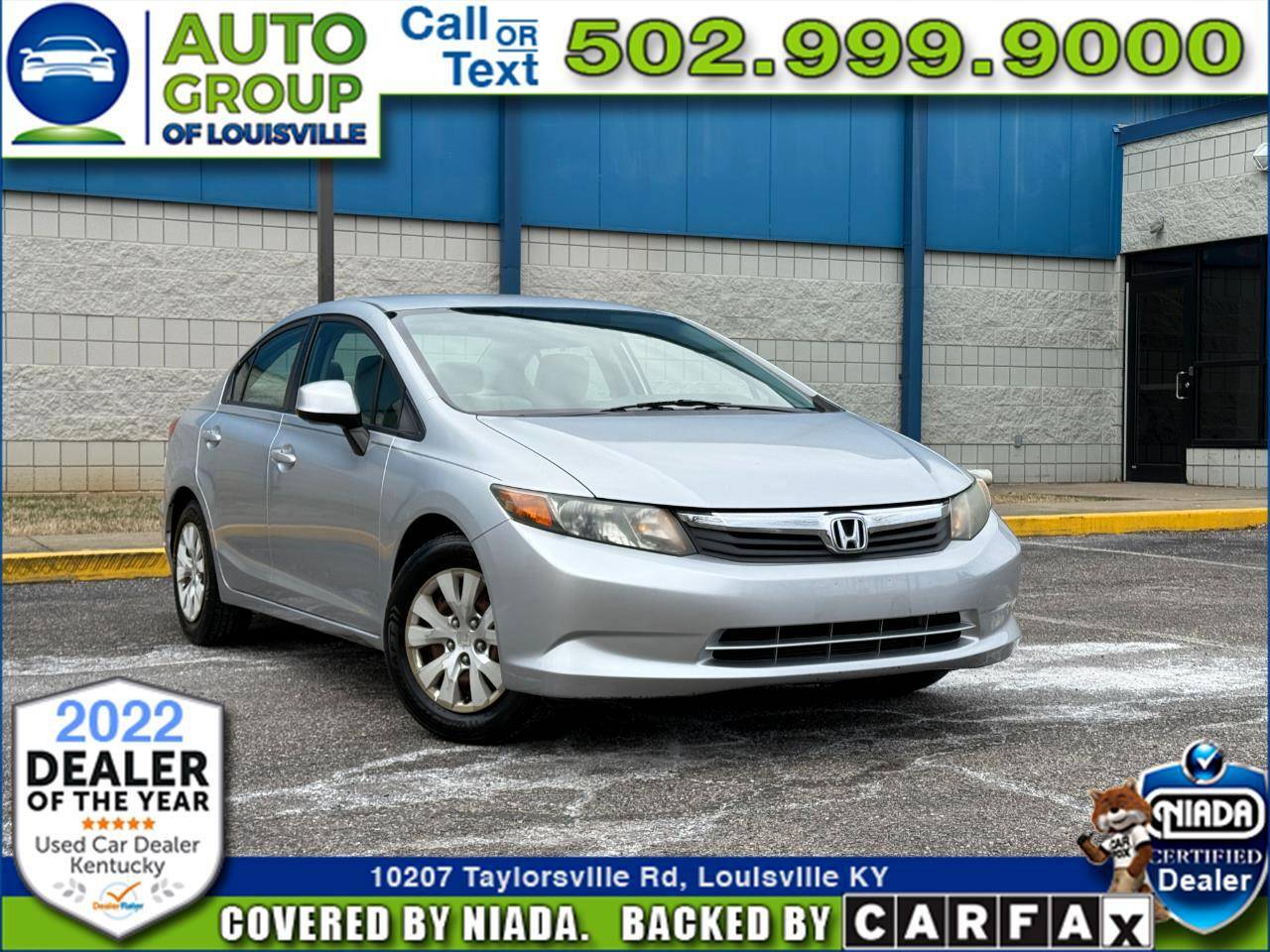 2012 Honda Civic LX — Sedan — 52,011 mi — Louisville, KY