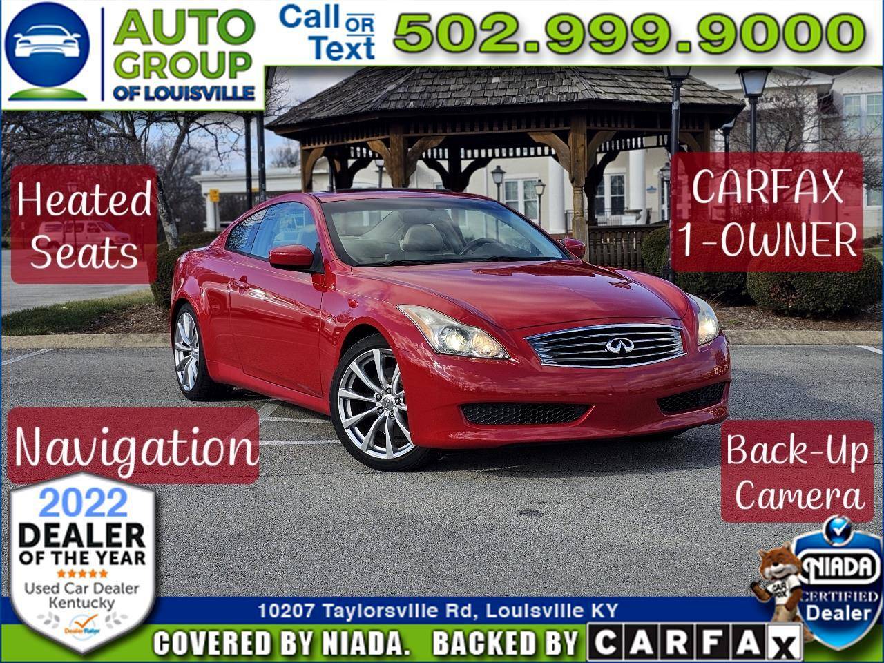 2008 INFINITI G G37 — Coupe — 82,299 mi — Louisville, KY