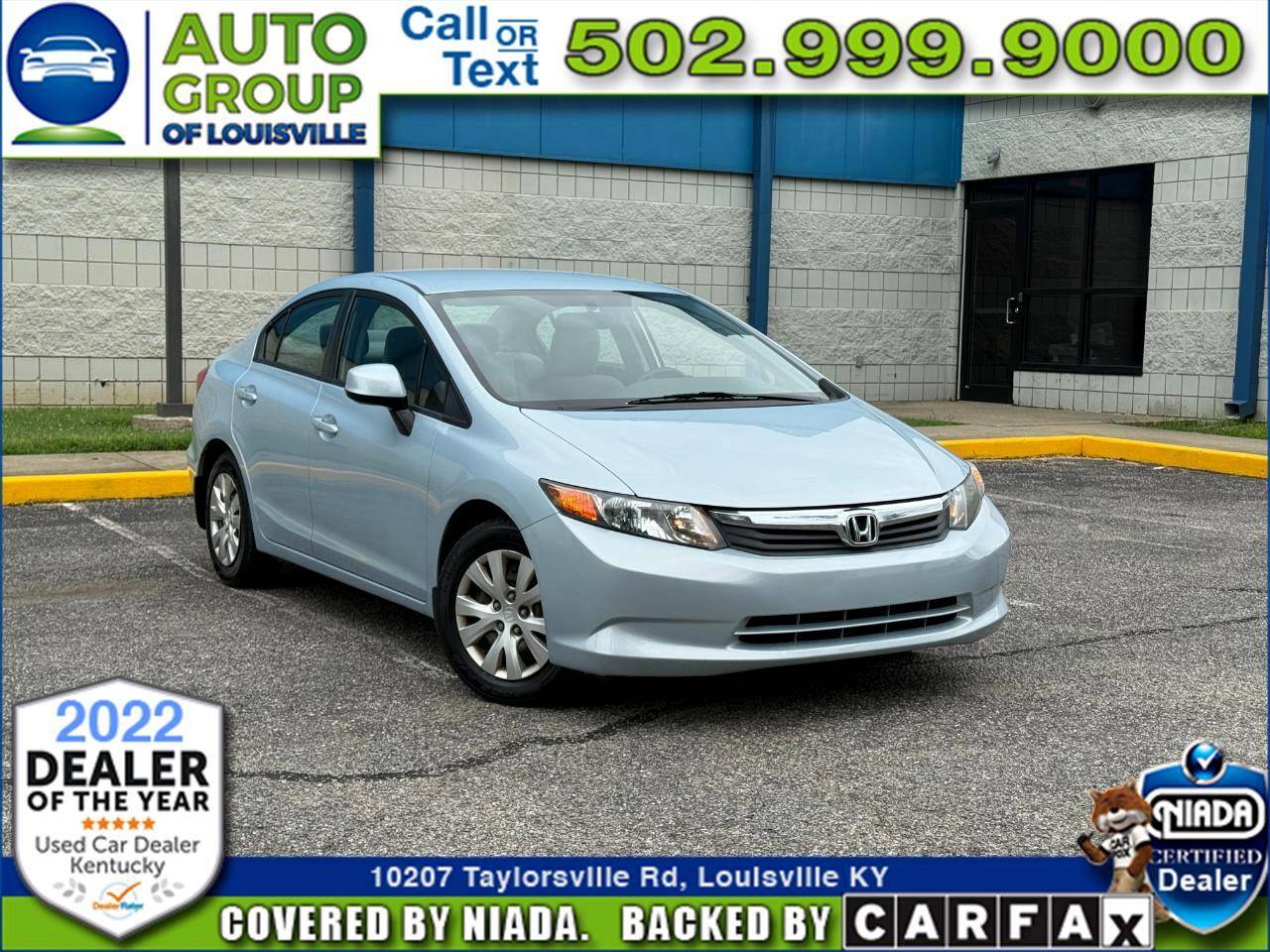 2012 Honda Civic LX — Sedan — 54,904 mi — Louisville, KY